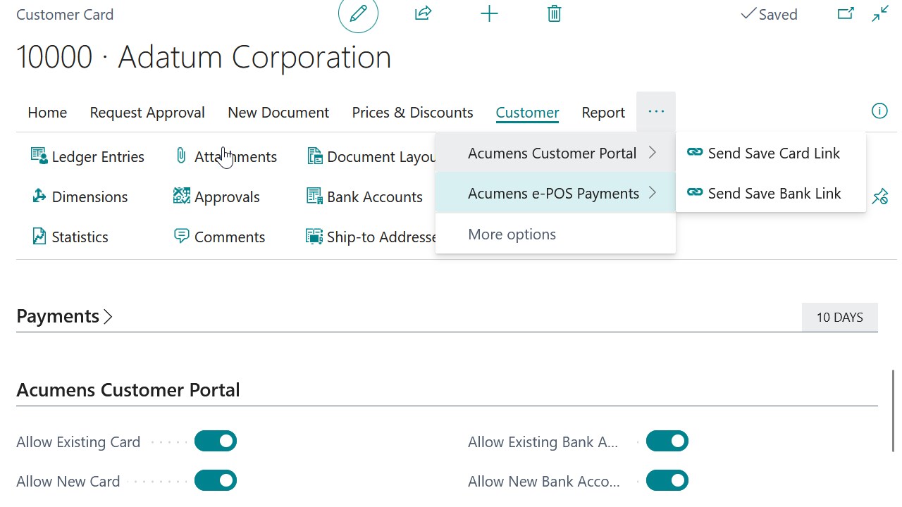 Acumens e-POS Payments