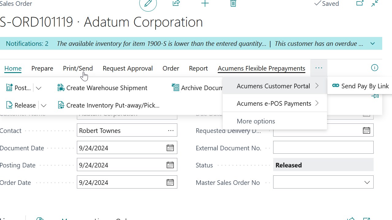 Acumens Customer Portal